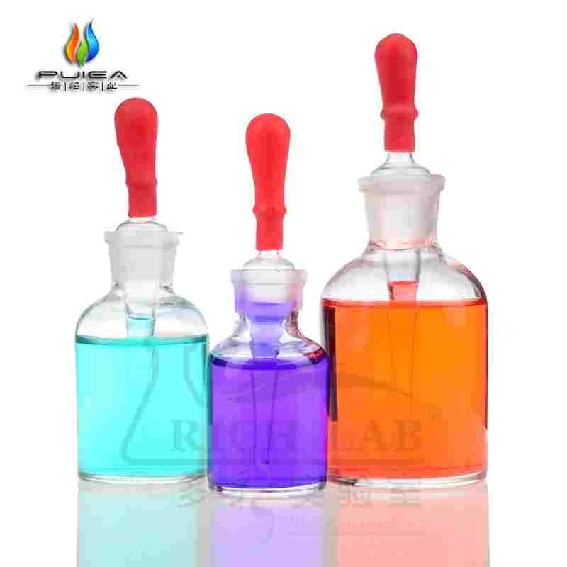 透明棕色滴瓶白玻璃瓶30/60/125ml棕色避光吸管瓶精油瓶指示剂瓶