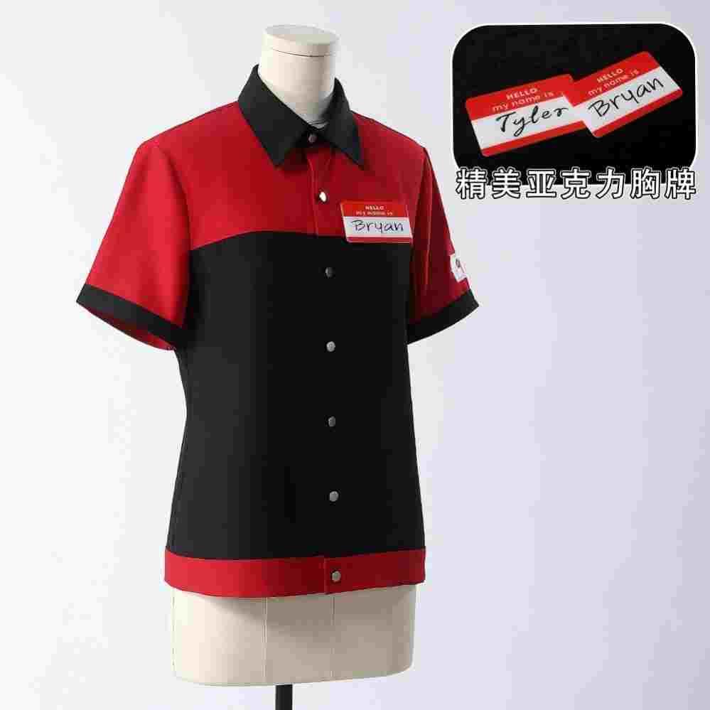 泰勒cos服BryanTyler工作服曼尼汉堡店泰勒cos服日常可穿cos