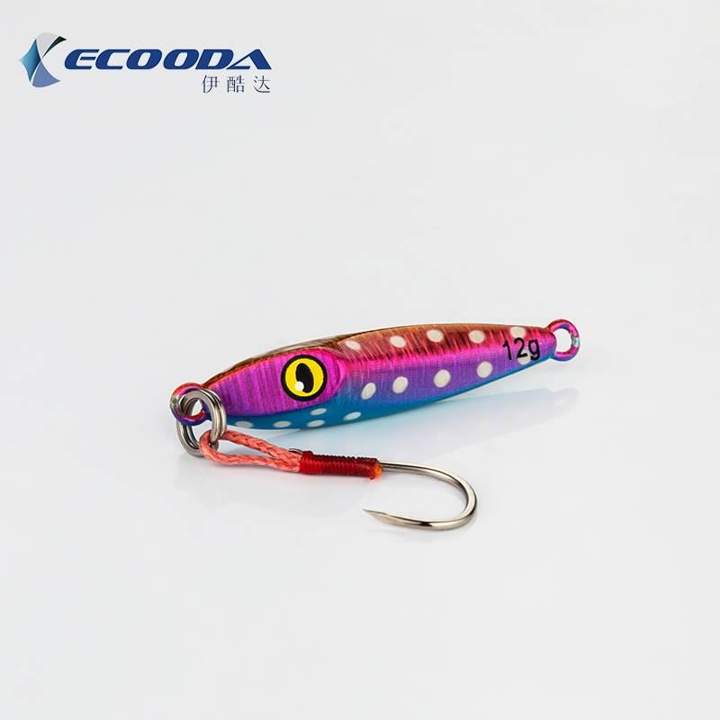 ECOODA伊酷达新款Throb跳动铁板路亚野钓黑坑鳜鱼鲈鱼沉水亮片