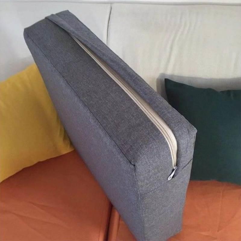 沙发坐垫套全包拉链沙发靠垫套做竹节亚麻沙发套笠餐椅套坐垫套墩