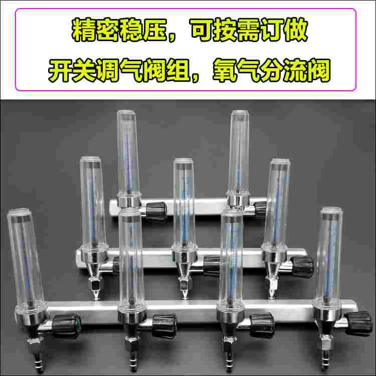 氧气分流调压阀 供氧设备 氧气流量计 压力表活鱼海鲜渔业运输