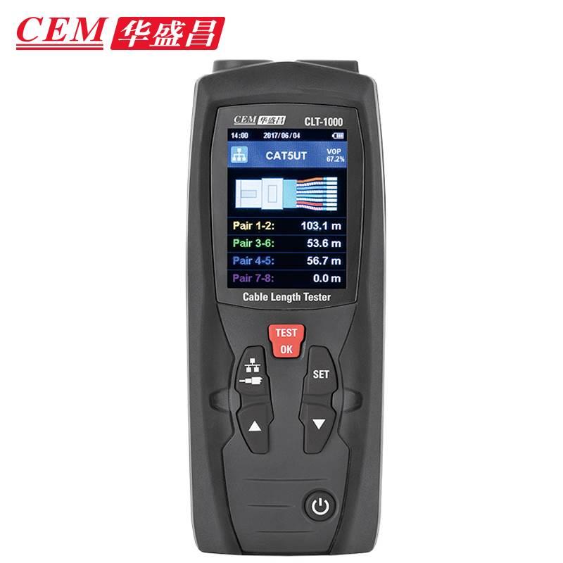CEM华盛昌电缆长度测试仪同轴线缆网线单根电缆故障测试 CLT-1000