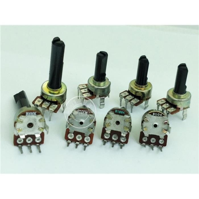 RK1212N 立式单联电位器B100K B500K 半轴