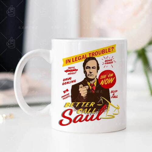 风骚律师杯子Better Call Saul马克杯陶瓷杯子美剧水杯办公室礼物