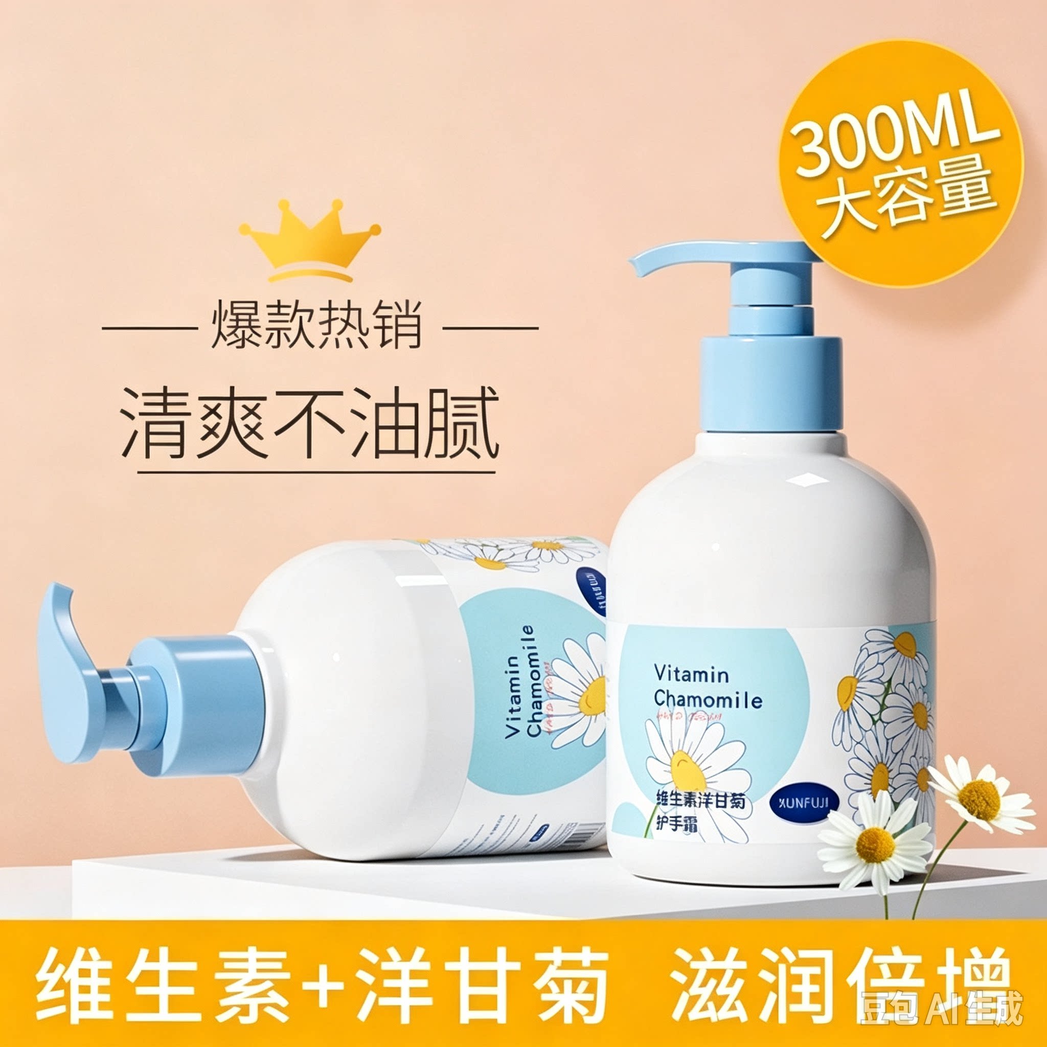 维生素e乳秋冬护手霜凡士林护手霜洋甘菊冬季防干裂干燥补水滋润