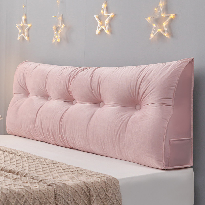 三角靠枕床头靠背榻榻米加厚床上靠垫防撞软包可拆洗卧室护腰软垫,居家布艺,床头靠垫,淘宝优惠券,粉丝福利购,淘宝优惠卷