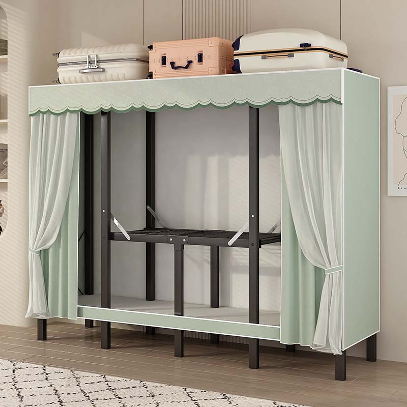 简易衣柜免安装折叠布衣柜家用卧室出租房用钢架结实耐用收纳衣橱