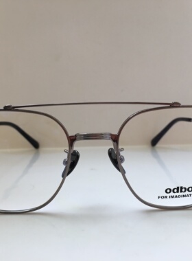 for imagination 29313银色框双梁复古眼镜男女通用平面镜