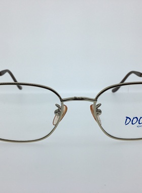 日本DOOS金色方框男女通用全框眼镜 近视眼镜架