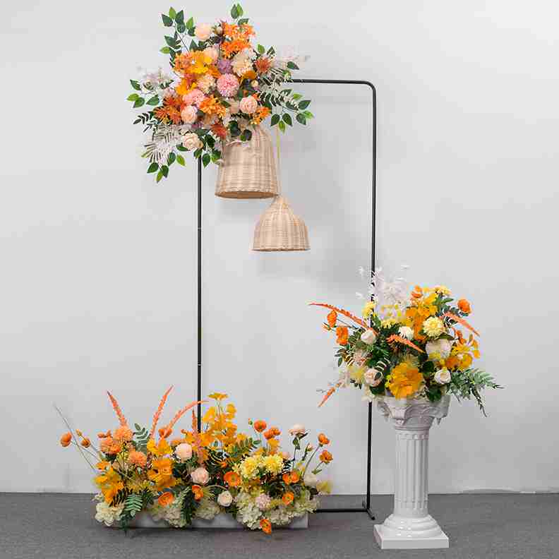 婚庆道具森系排花拱门装饰花婚礼迎宾花艺装饰花排花球布置路引花