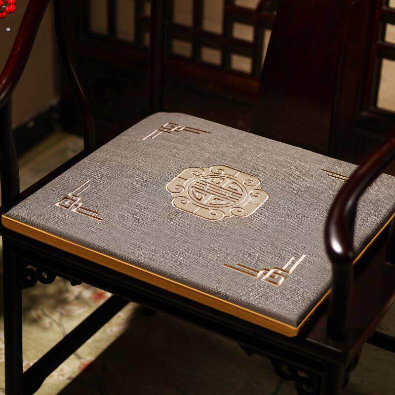 茶桌椅子坐垫中式椅子坐垫实圈椅太师椅座垫红木椅子实木沙发茶桌
