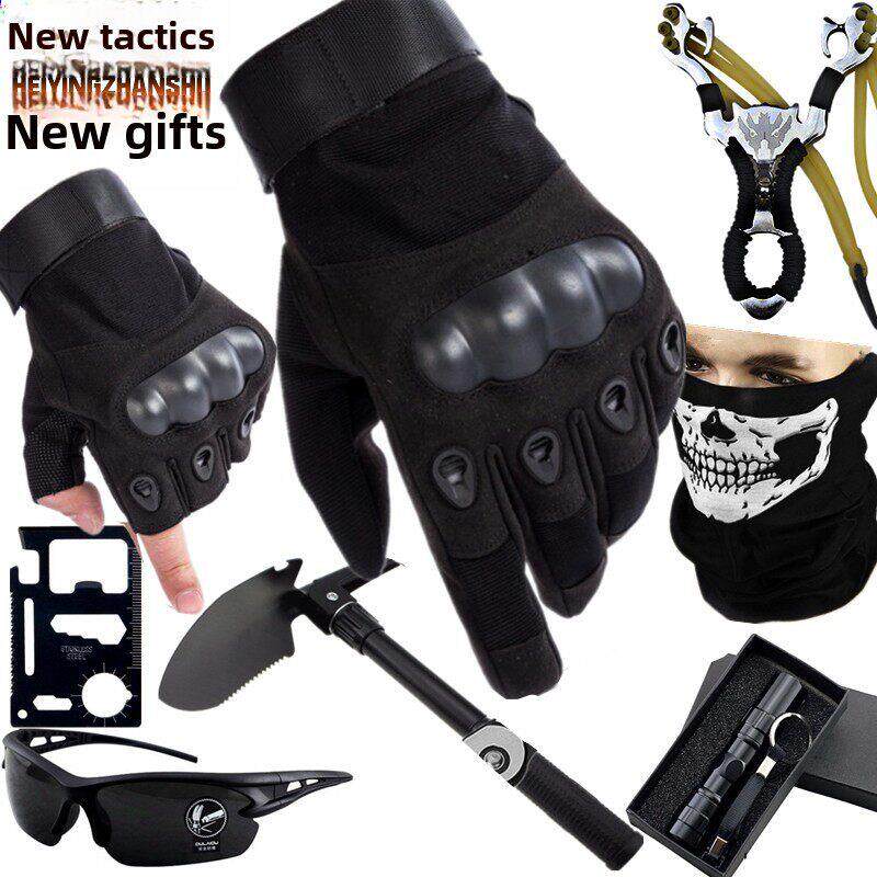 户外全指战术手套男夏季特种兵半指作战登山健身骑行机车摩托装备