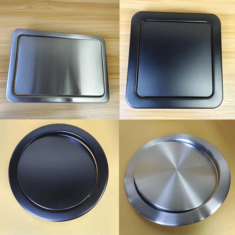 304台面圆形方形摇盖翻盖厨房洗手间不锈钢暗藏嵌入式连体垃圾桶,家庭/个人清洁工具,垃圾桶,淘宝优惠券,粉丝福利购,淘宝优惠卷