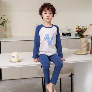 宝宝棉毛衫 儿童套装 打底衣服睡衣线裤 无骨冬季 家居服男童秋衣秋裤