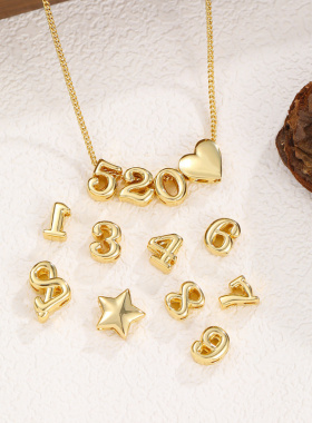 热销光面泡泡字母数字创意diy百