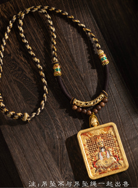 藏式吊坠绳民族风手搓棉线编绳项