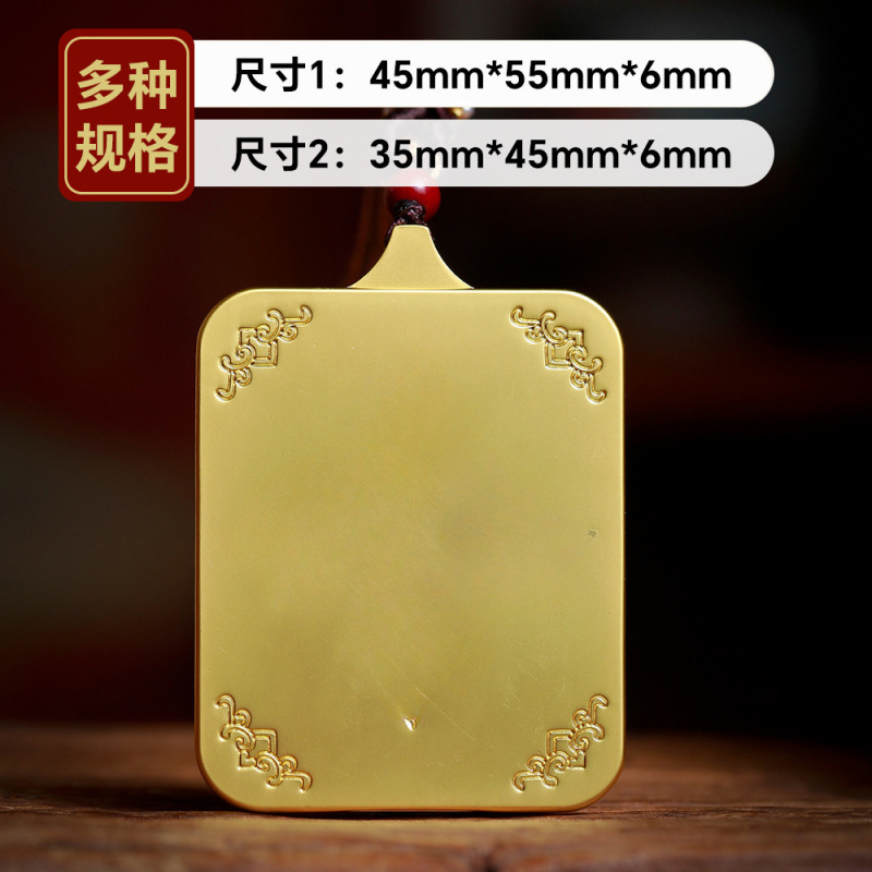 仙鹤童子手绘五台山随身唐卡吊坠桌摆彩绘爱情事业项链平安送好友