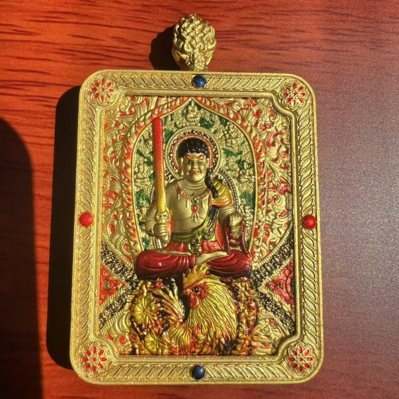 新品3*4cm五台五爷山唐卡十二生