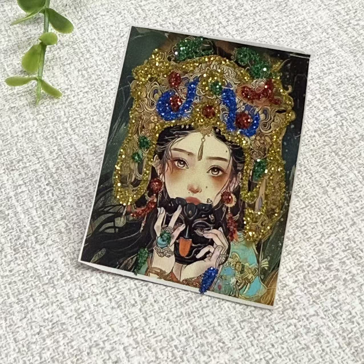 彩金唐卡画芯4*5扎基拉姆吸金阵图片