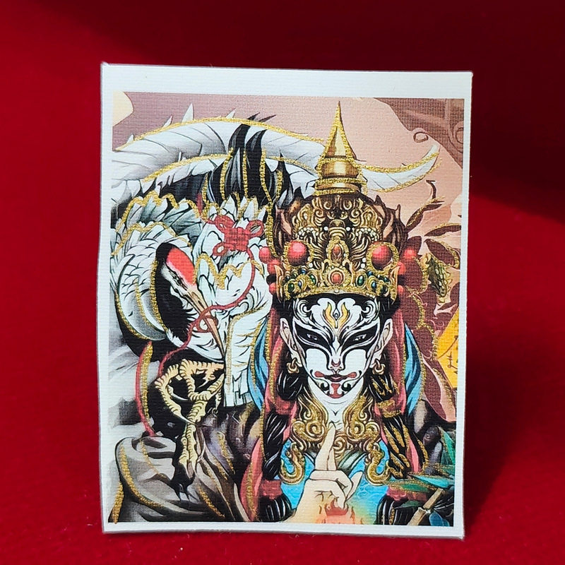 各种唐卡白鹤童子卡芯描绘描金彩金朱砂款多种diy画像
