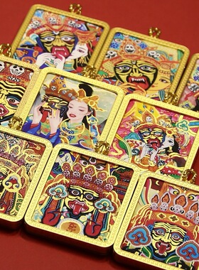手绘描金扎基拉姆唐卡画芯国风扎