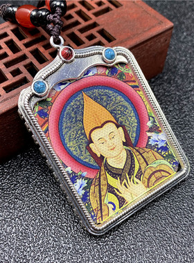 唐卡吊坠印刷布艺画芯嘎乌盒画盒