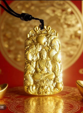 【师傅推荐】合金吊坠大日如来九