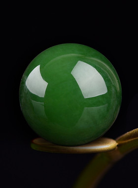 碧玉散珠圆珠天然和田玉珠子多宝配珠菠菜绿单珠隔珠星月菩提配饰