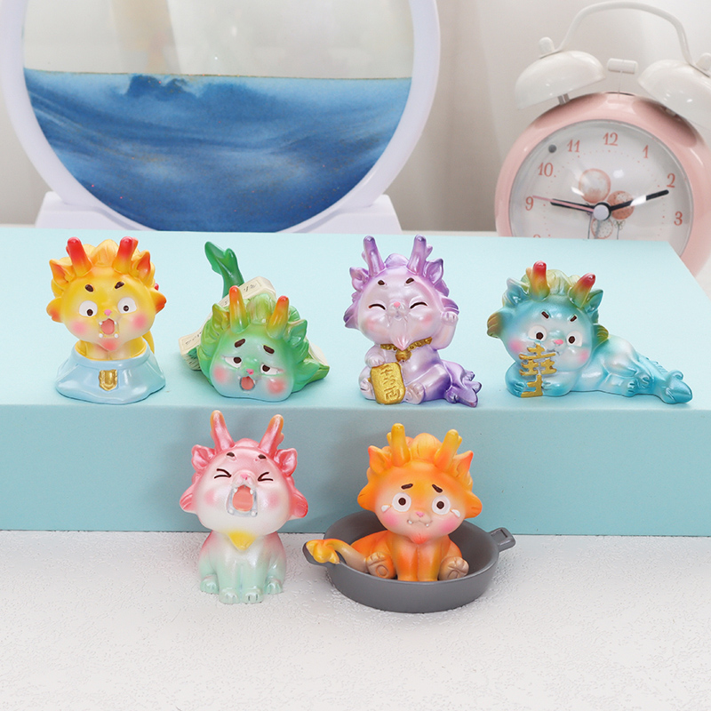 可爱萌龙小摆件生肖公仔玩偶礼物