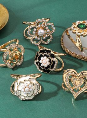 衣角防滑扣打结环特大五瓣花瓣