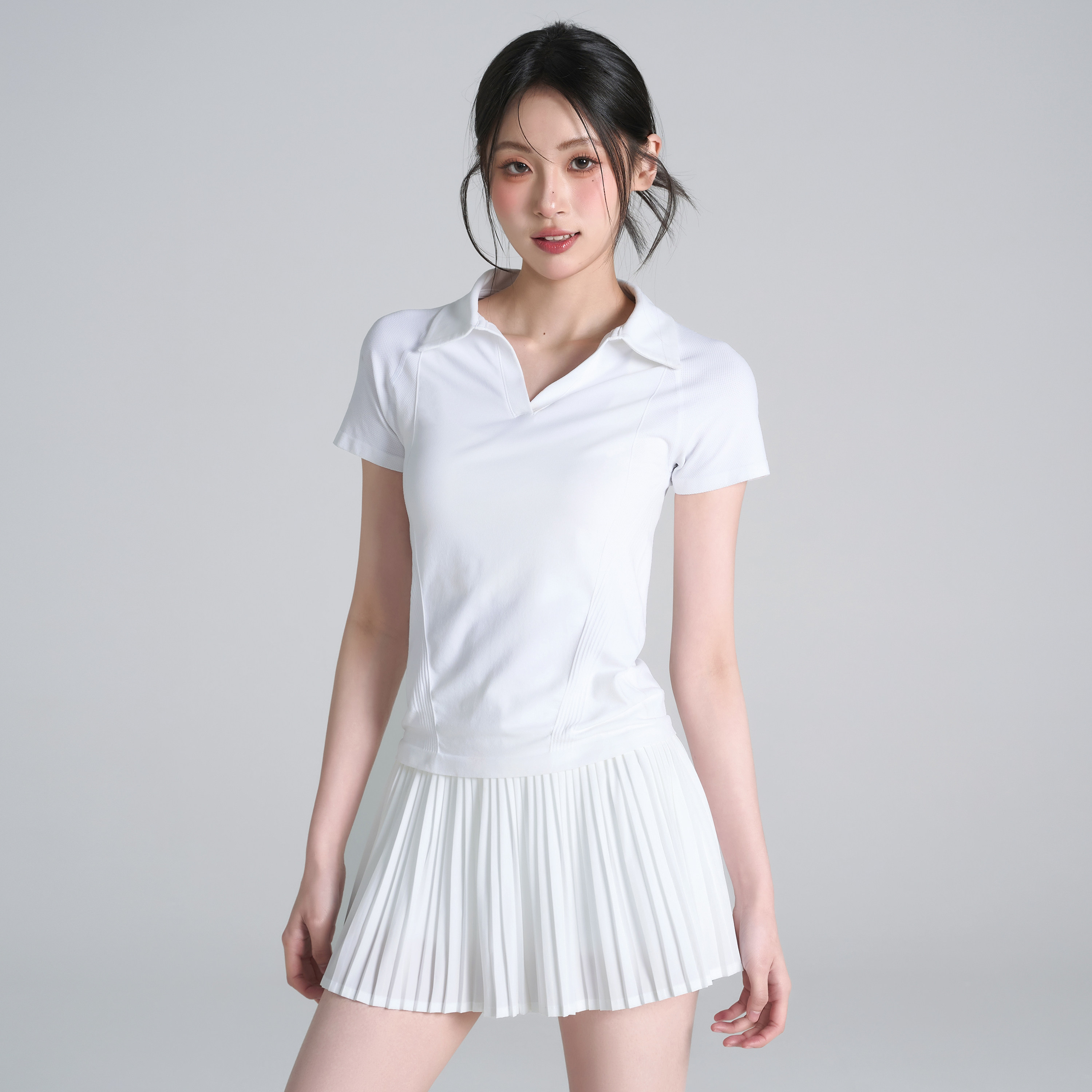 夏季女士透气速干网球T恤