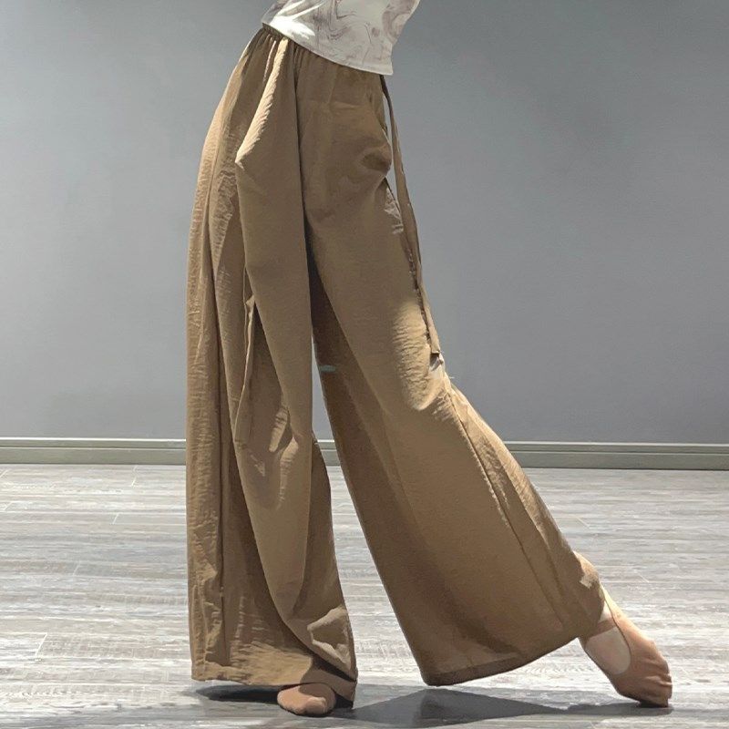 速发舞裤子垂感飘逸宽松舞蹈阔腿裤古典舞练功裤形蹈专业体舞裤,运动/瑜伽/健身/球迷用品,现代舞服装,淘宝优惠券,粉丝福利购,淘宝优惠卷