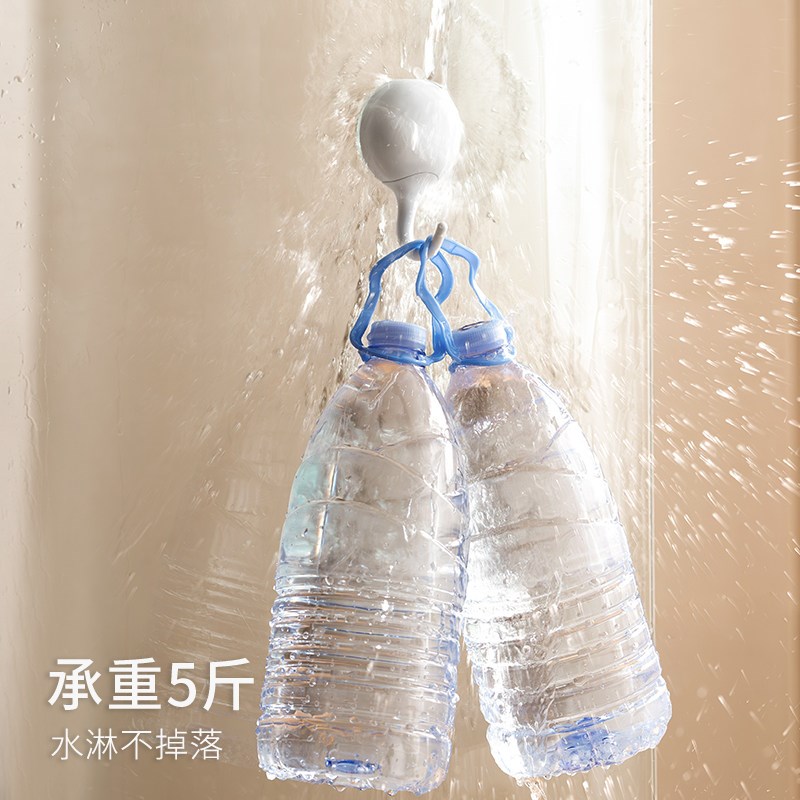 速发吸盘挂钩免打孔浴室卫生间门后强力真空无痕大粘钩置物架
