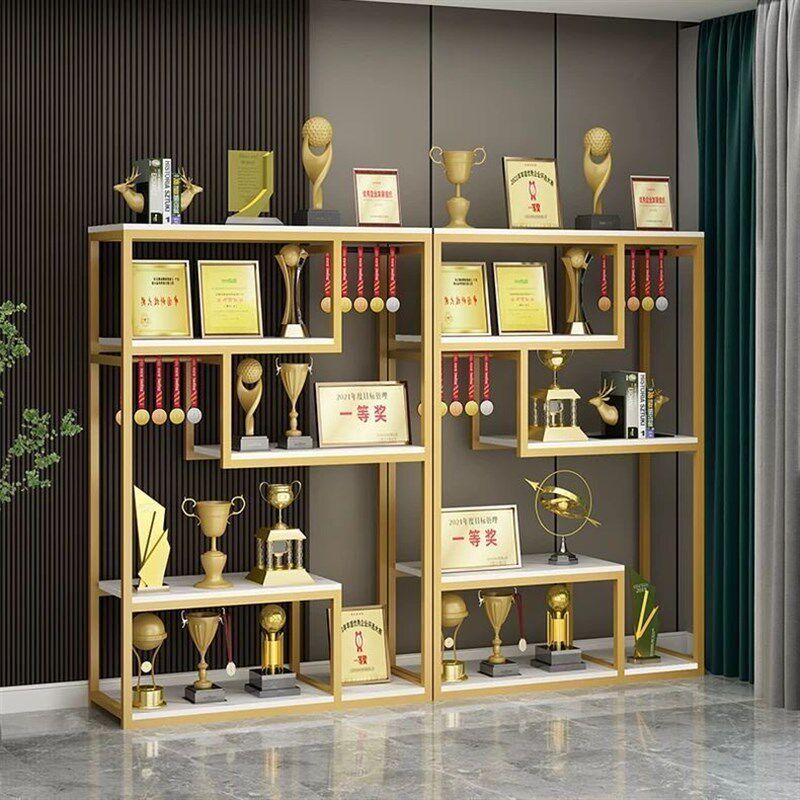 速发奖牌荣誉展示架落地2025新款荣誉墙收纳办公室奖杯展示陈列架