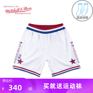 AU球员版 Mitchell Ness复古篮球裤 运动裤 男短裤 NBA全明星1988赛季
