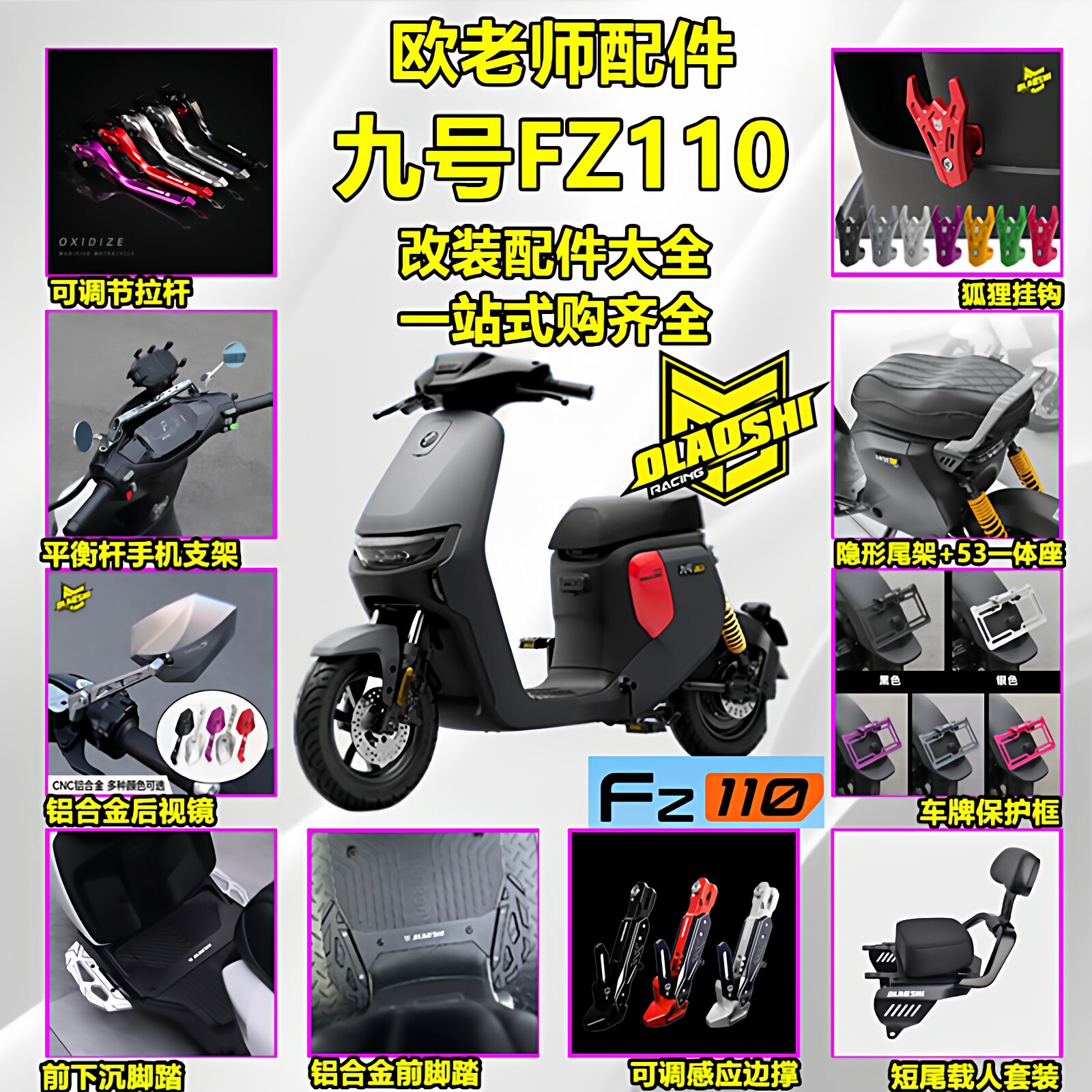 欧老师九号FZ110改装配件大全