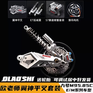 欧老师九号M395C E200P E80C NZ MZmix平叉碟刹减震电机后轮套装