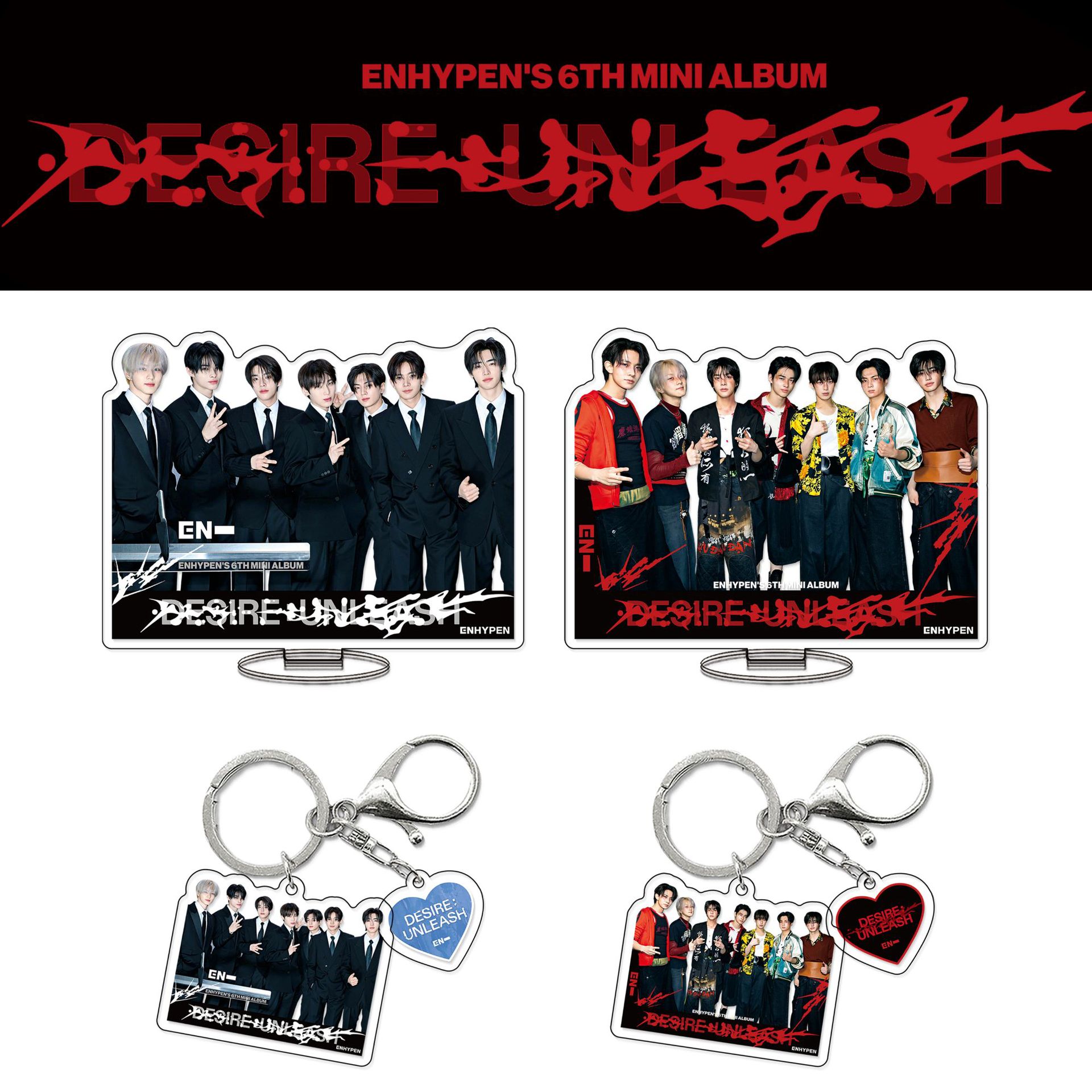 ENH立牌 新专辑BadDesire周边钥匙扣梁祯元李羲承亚克力摆件