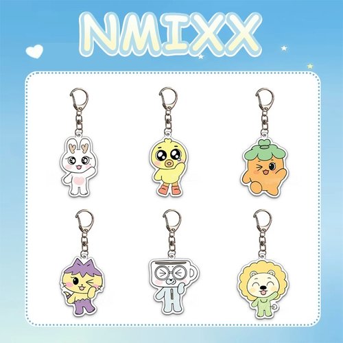 NMIXX《Blue Valentine》卡通亚克力挂件 玩偶 包包配饰 爻 周边