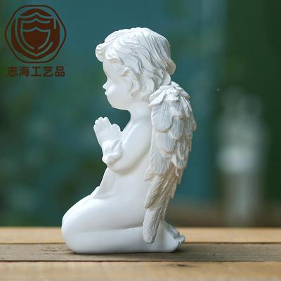 境跨供应商14.5CM高古典祈树祷小天使摆件装HY70612A饰礼礼品物脂