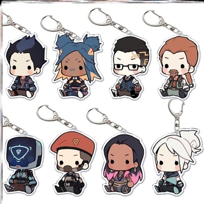无畏契约Valorant亚克力钥匙扣贤者 不死鸟 雷兹创意周边背包挂饰