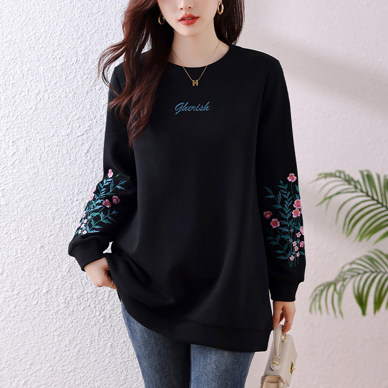 即墨卫衣女中长款遮屁股时尚洋气2025春秋新款爆款新中式国风上衣,女装/女士精品,大码内搭,淘宝优惠券,粉丝福利购,淘宝优惠卷