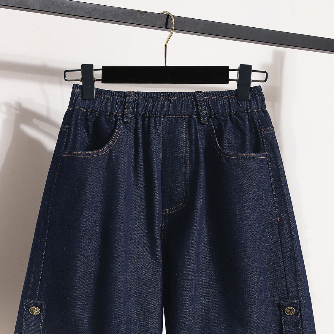 天丝牛仔短裤女夏季薄款六分阔腿裤2025新款欧货爆款大码五分中裤,女装/女士精品,大码裤装,淘宝优惠券,粉丝福利购,淘宝优惠卷