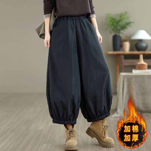 棉裤时尚2025年冬季新款
