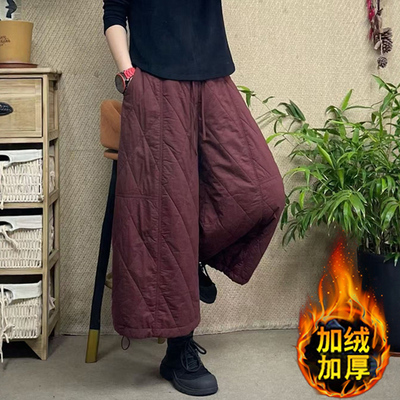 棉裤时尚2025年冬季新款