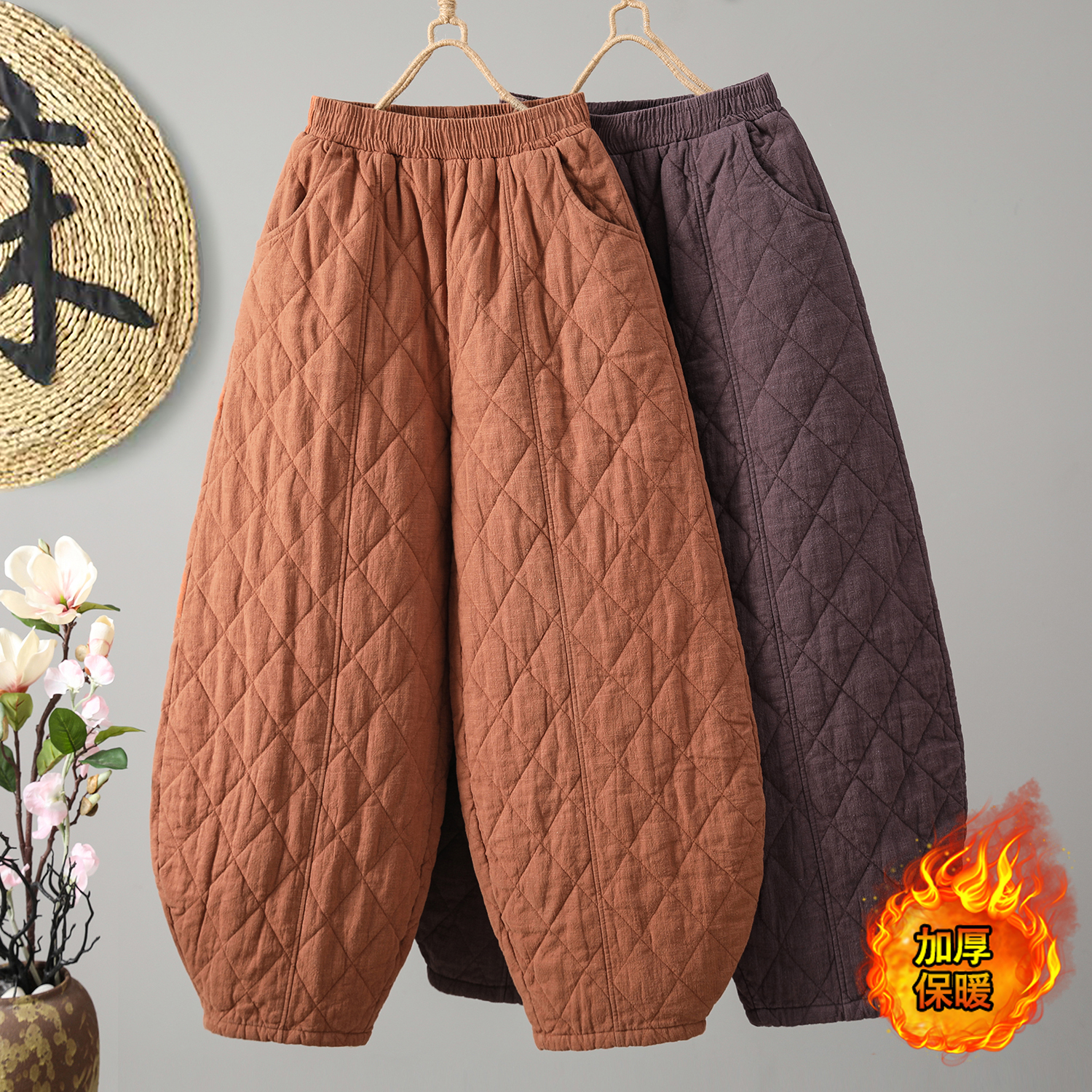 棉裤时尚2025年冬季新款