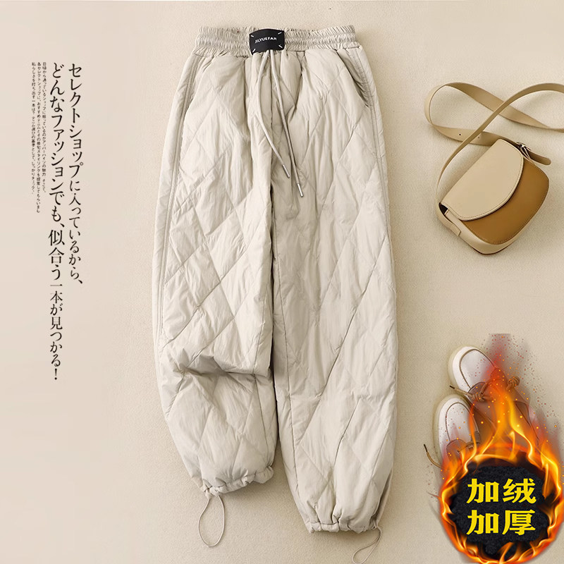 东北零下40度防寒羽绒棉裤女士冬季外穿2025新款加厚保暖滑雪裤子,女装/女士精品,棉裤/羽绒裤,淘宝优惠券,粉丝福利购,淘宝优惠卷