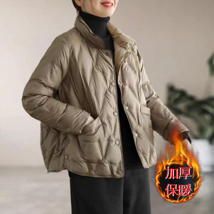 九江羽绒服女款棉服女妈妈冬装2025新款爆款加厚冬季女士棉衣外套