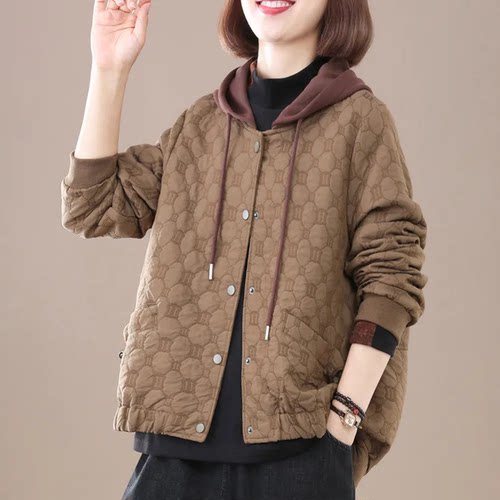 大码中老年妈妈装春秋装外套2025