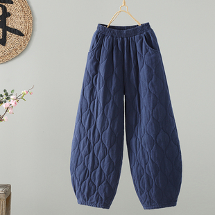 加厚保暖款 国风禅意东北零下40度防寒裤 大码 女2025新款 棉裤 秋冬季